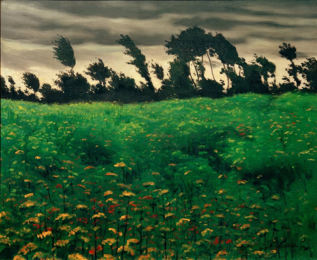 Det blomsterrike feltet av Felix Edouard Vallotton