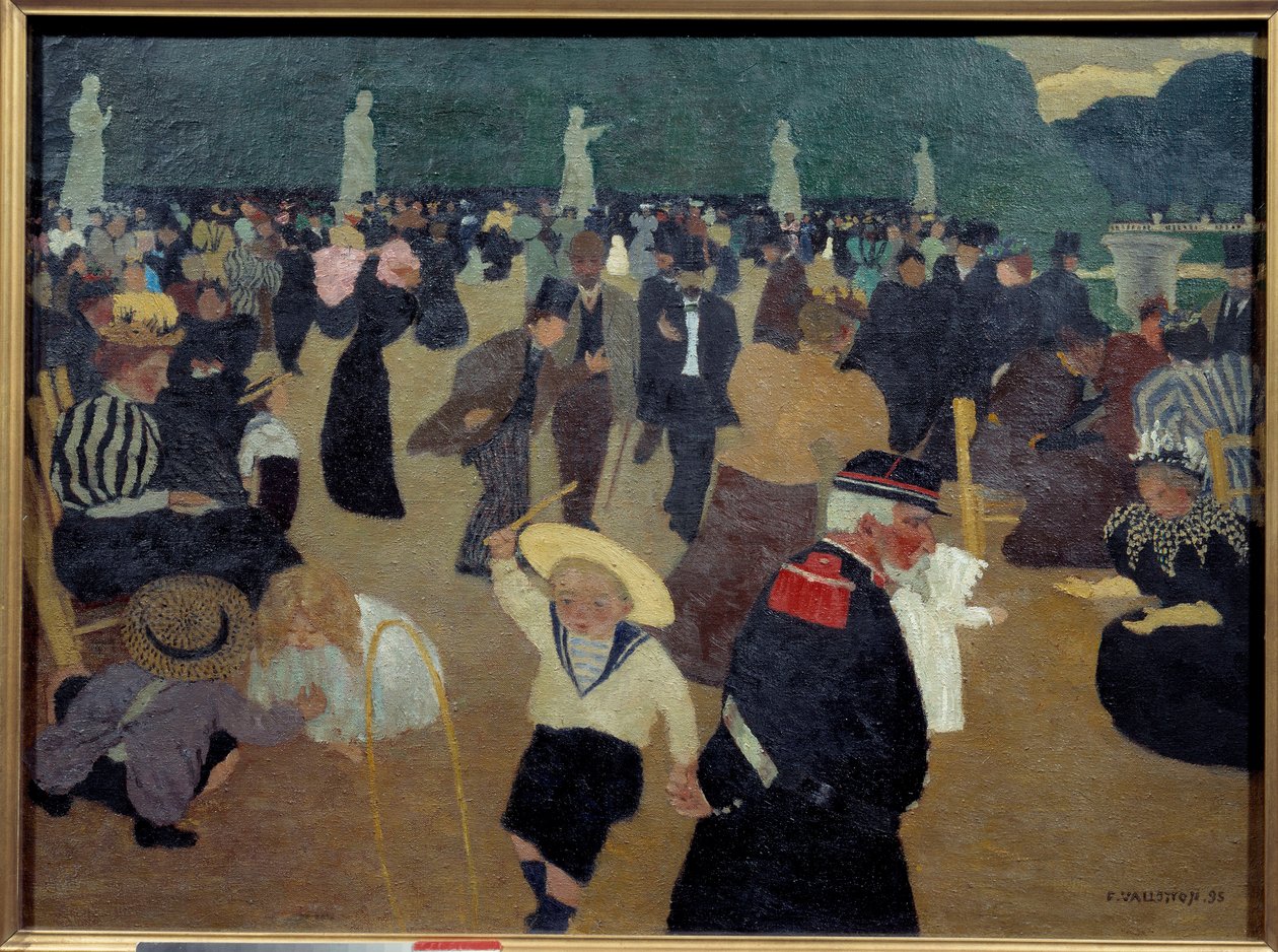 Le jardin du Luxembourg-maleri av Felix Vallotton (1865-1925) av Felix Edouard Vallotton