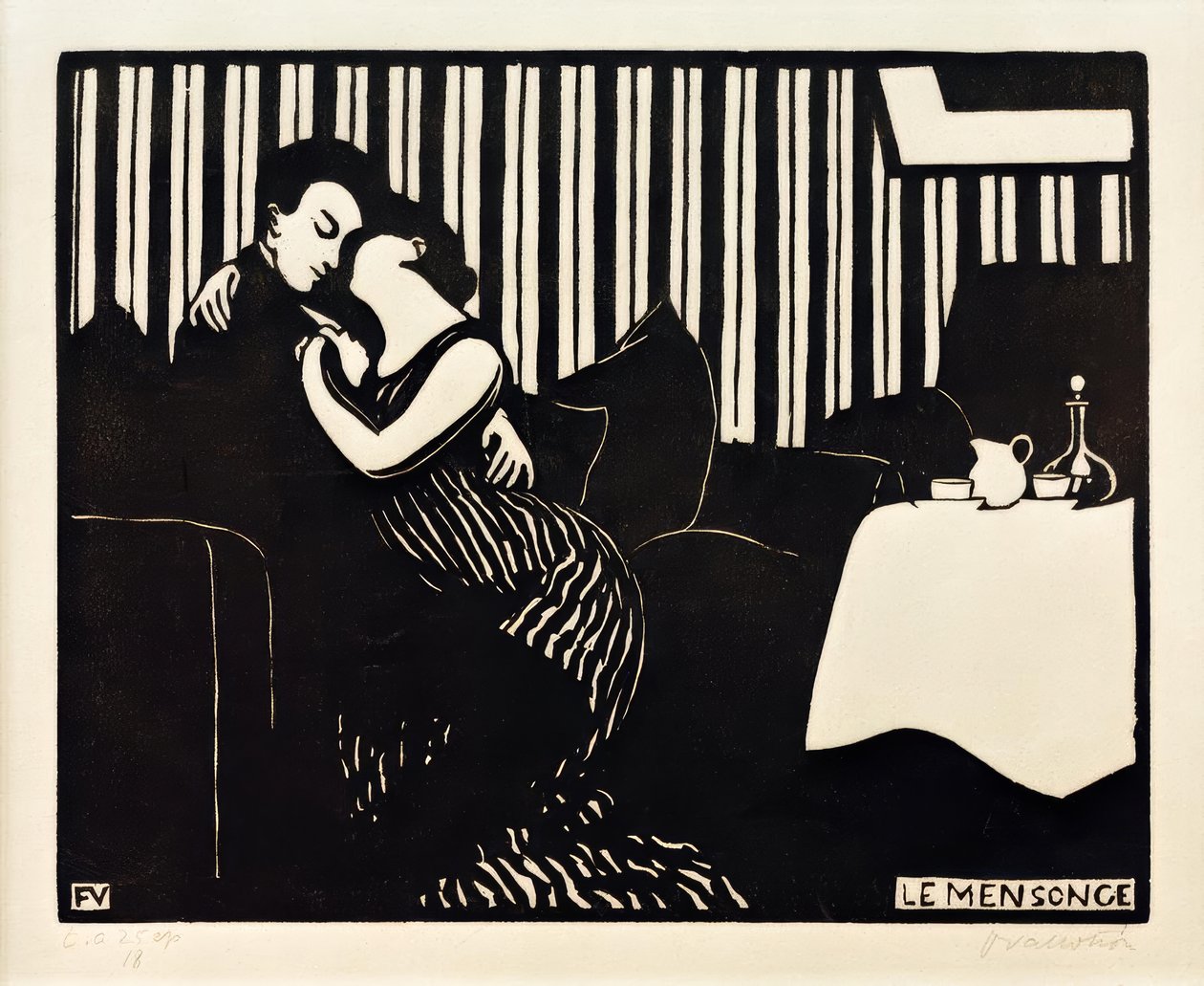 Løgnen av Felix Edouard Vallotton