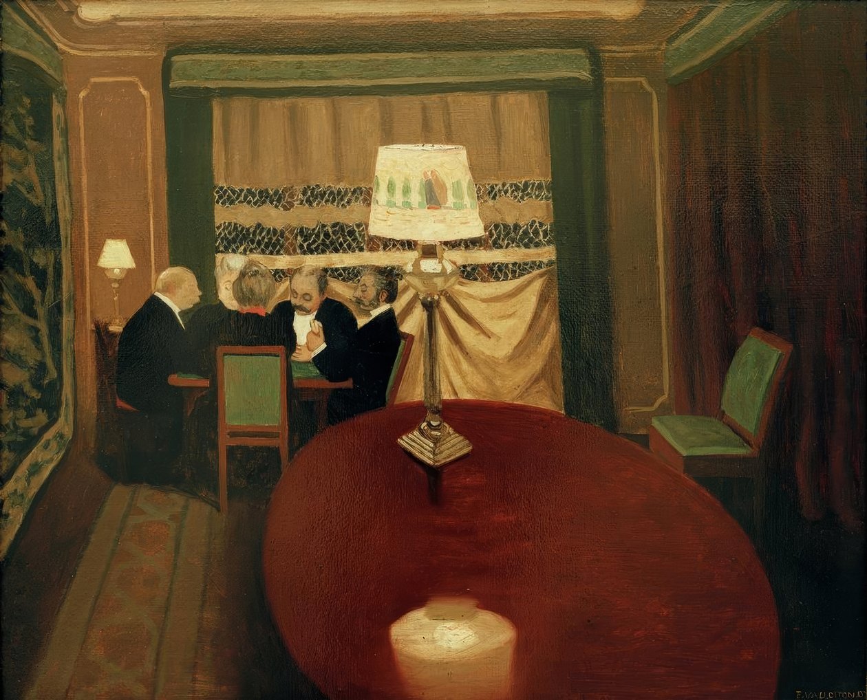 Poker av Felix Edouard Vallotton