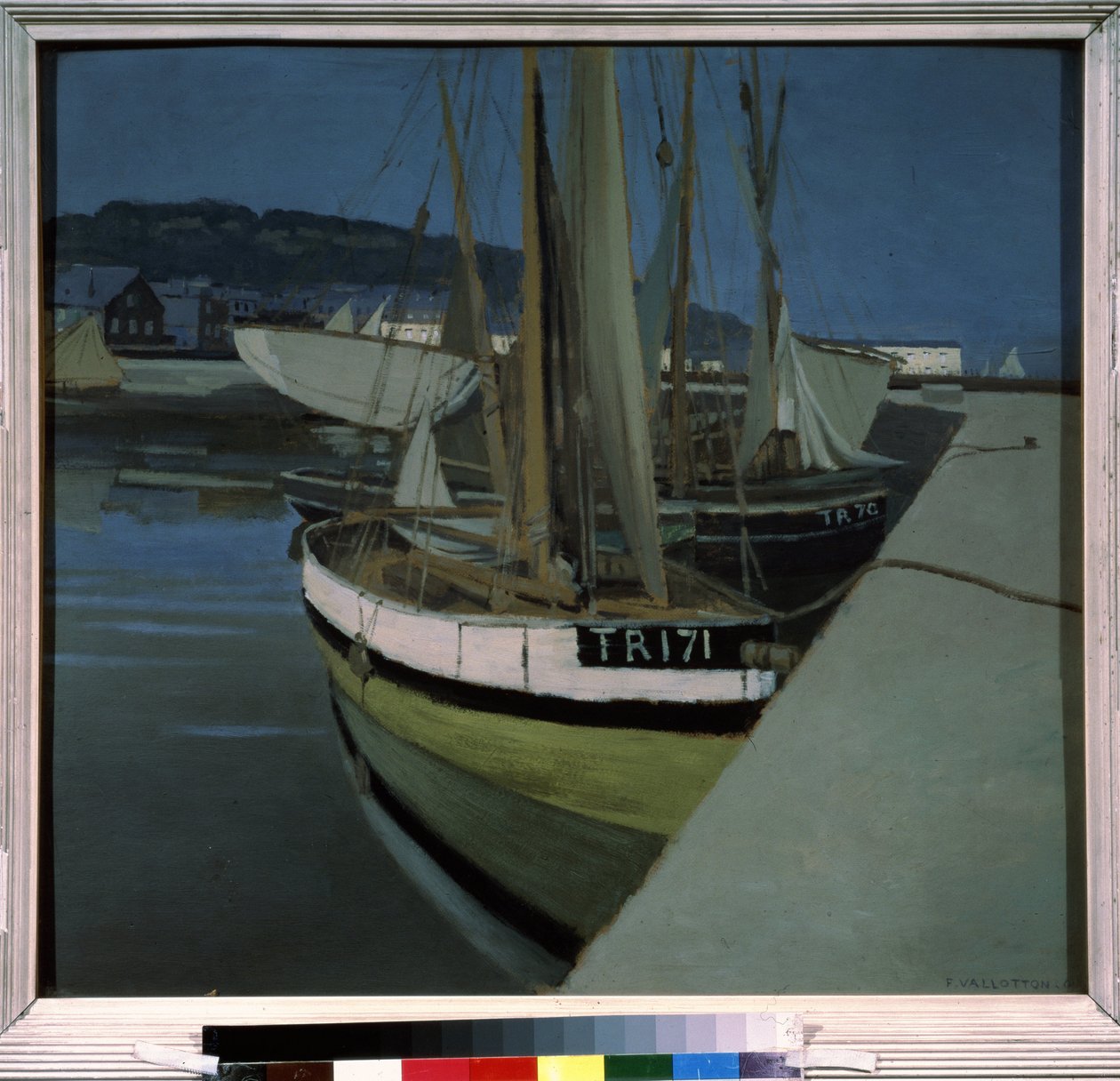 ""Havnen"" (Havnen) Maleri av Felix Edouard Vallotton (1865-1925) 1901 (nabis) Moskva. Pushkin Museum of Fine Arts av Felix Edouard Vallotton