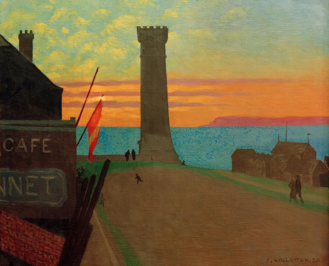 Det gamle fyret i Honfleur av Felix Edouard Vallotton