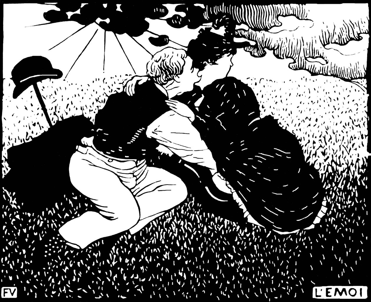 Selvet. Tresnitt av Felix Edouard Vallotton (1865-1925) av Felix Edouard Vallotton