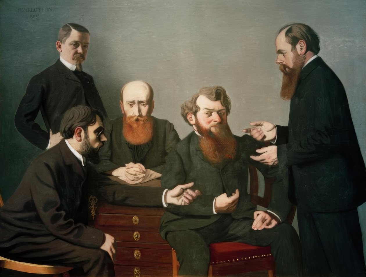 De fem malerne av Felix Edouard Vallotton