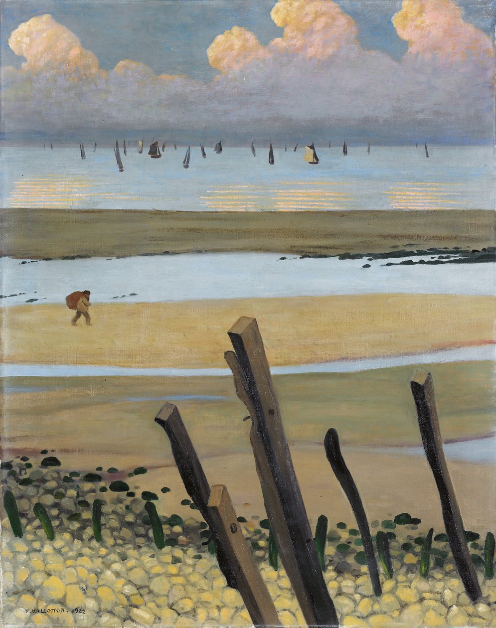 Lavvann ved Villerville, 1922 av Felix Edouard Vallotton