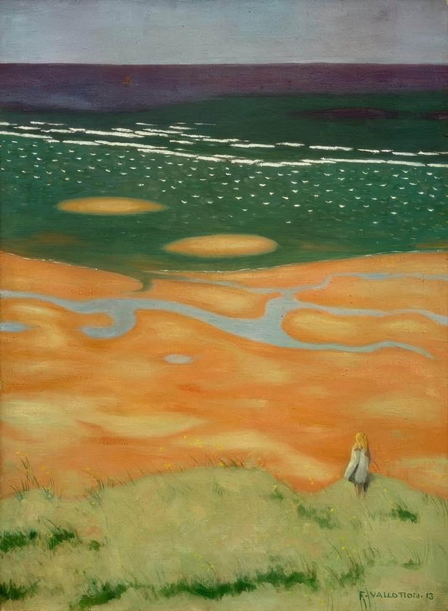 Stigende tidevann, Houlgate av Felix Edouard Vallotton