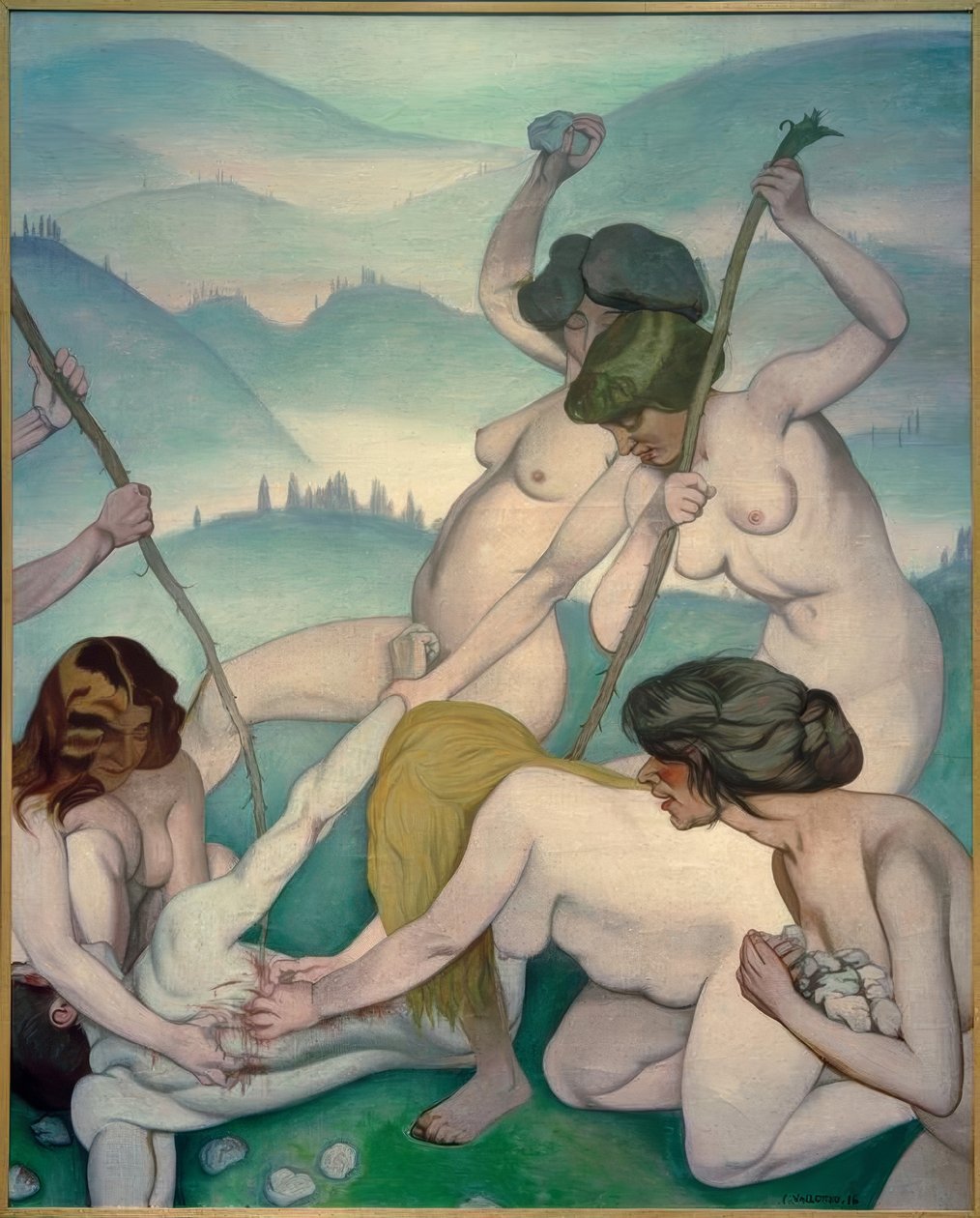 Orfeus slaktet av Felix Edouard Vallotton