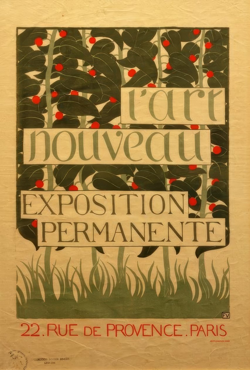 Plakat for L’Art Nouveau av Felix Edouard Vallotton