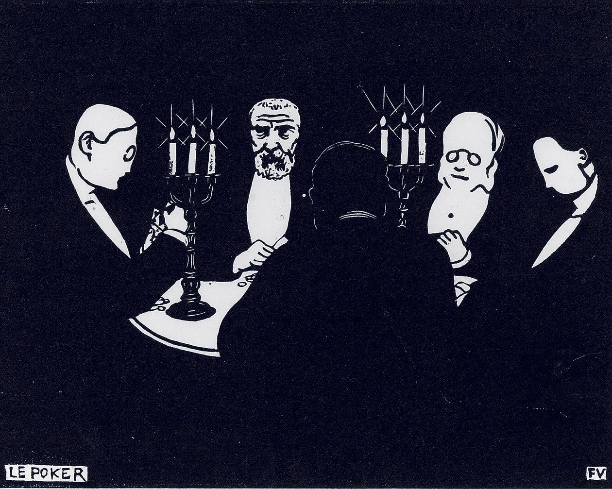 Poker, 1896 av Felix Edouard Vallotton