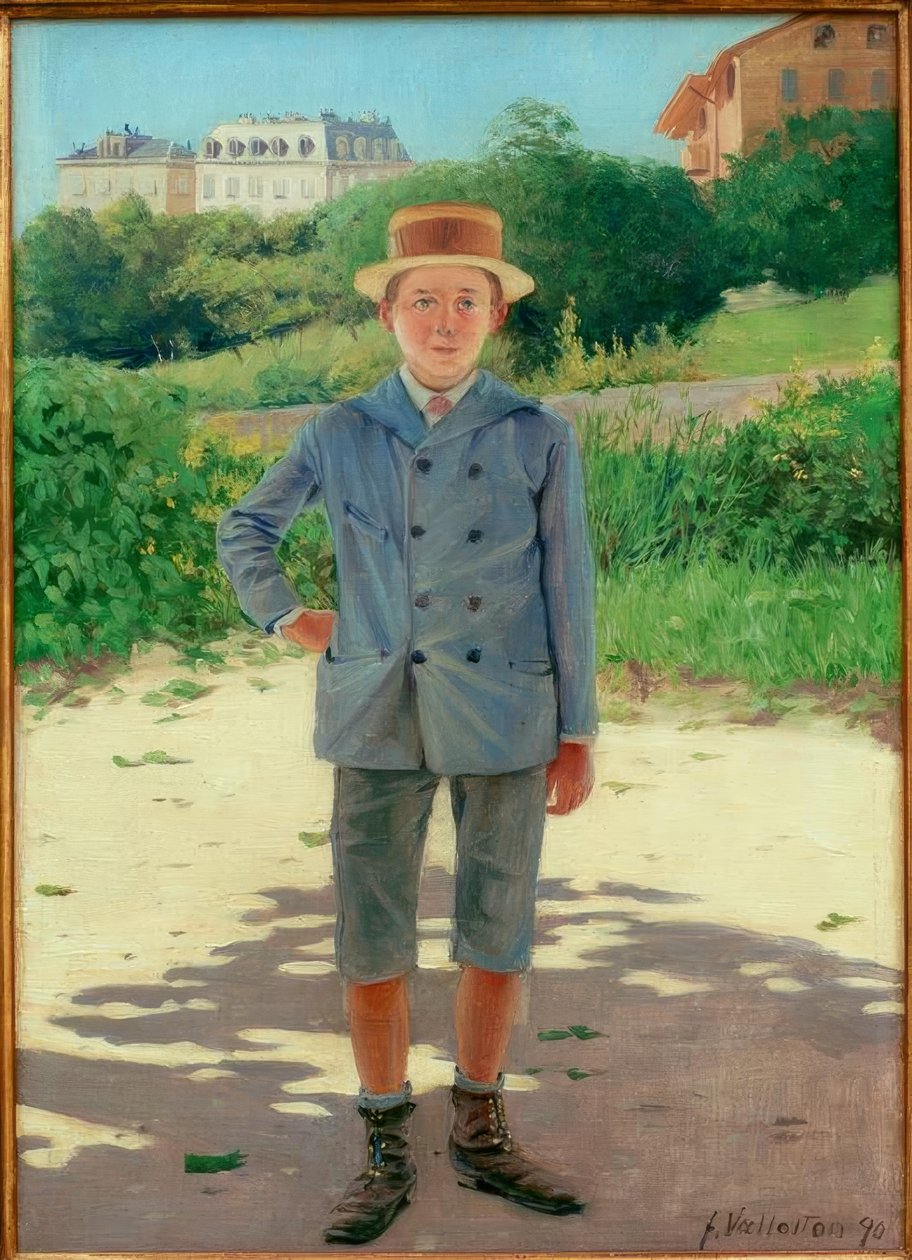 Portrett av unge Delisle av Felix Edouard Vallotton