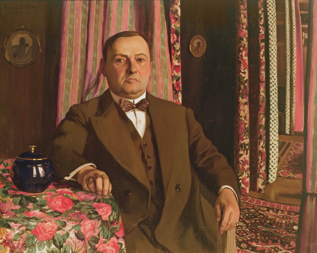 Portrett av Georg E. Haasen, 1913 av Felix Edouard Vallotton