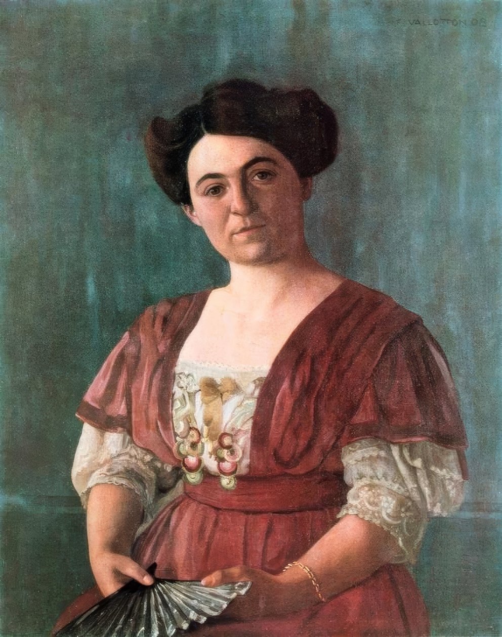 Portrett av Madame Hasen 1908 av Felix Edouard Vallotton