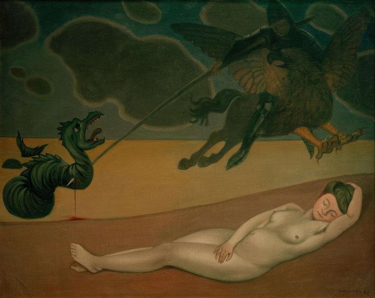 Roger leverer Angelique av Felix Edouard Vallotton