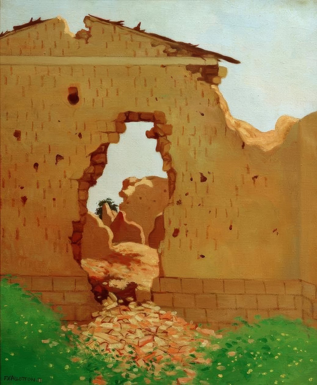 Ruiner ved Souain av Felix Edouard Vallotton