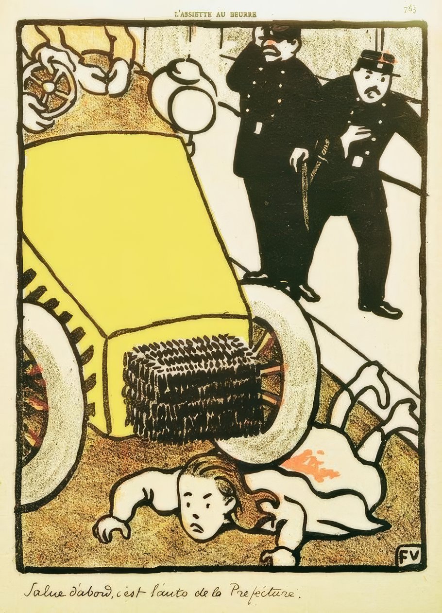 Si hei, det er prefekturbilen! av Felix Edouard Vallotton