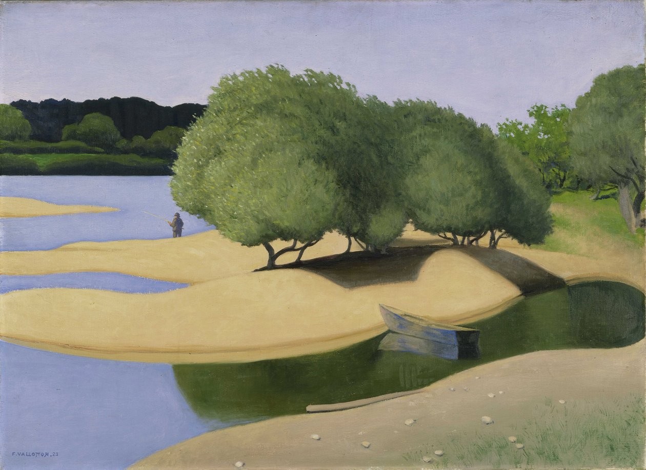 Sandbanker på Loire av Felix Edouard Vallotton
