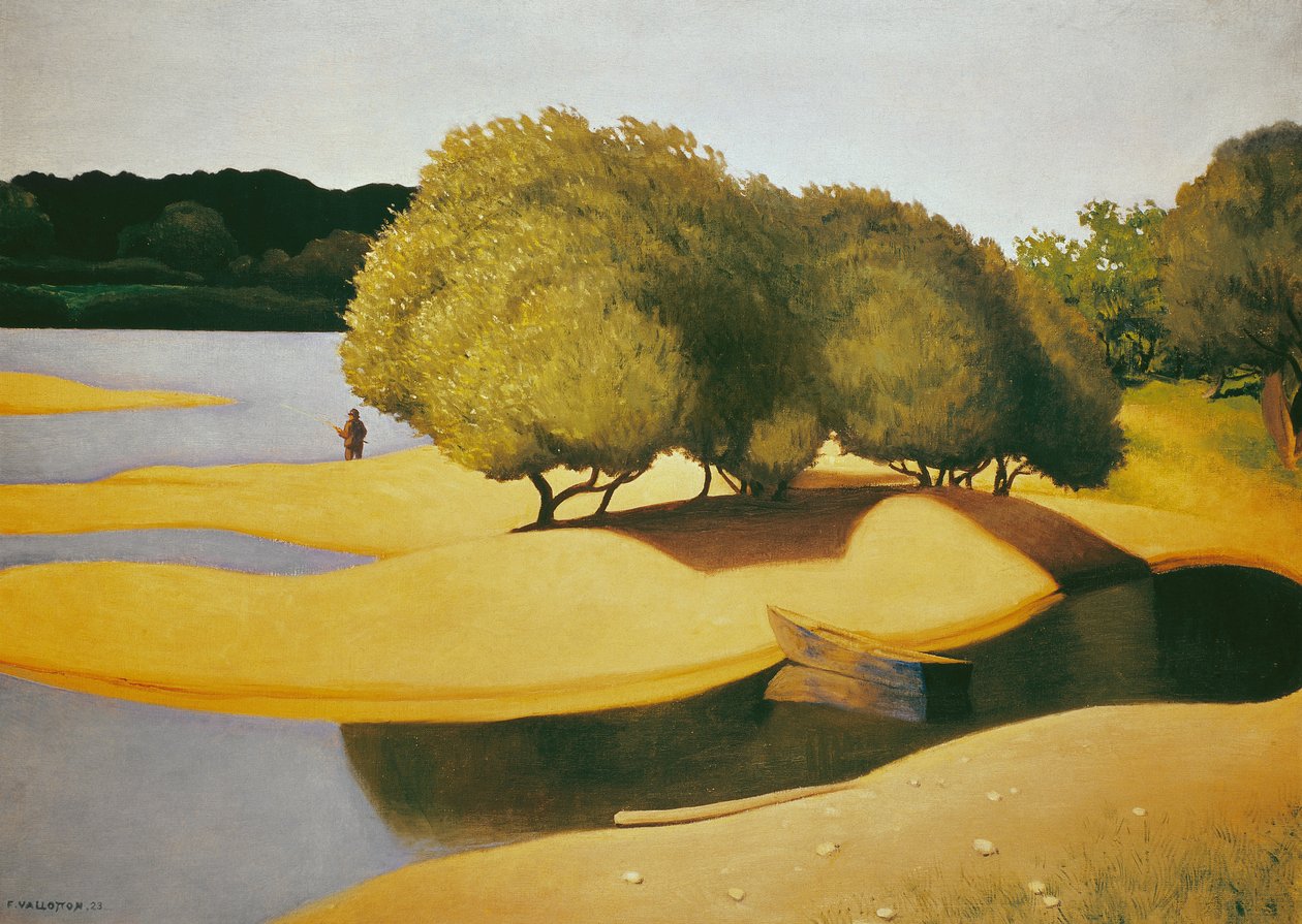 Sands på kanten av Loire av Felix Edouard Vallotton