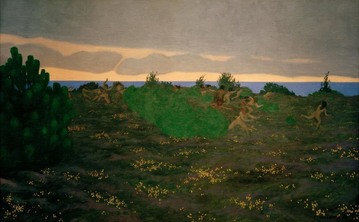 Gammel kveld av Felix Edouard Vallotton