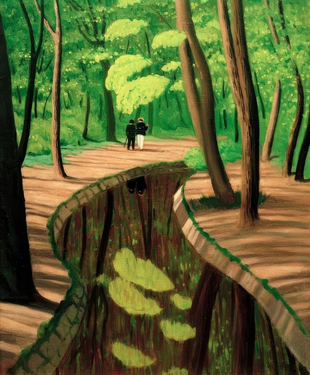 Sousbois, Bois de Boulogne av Felix Edouard Vallotton