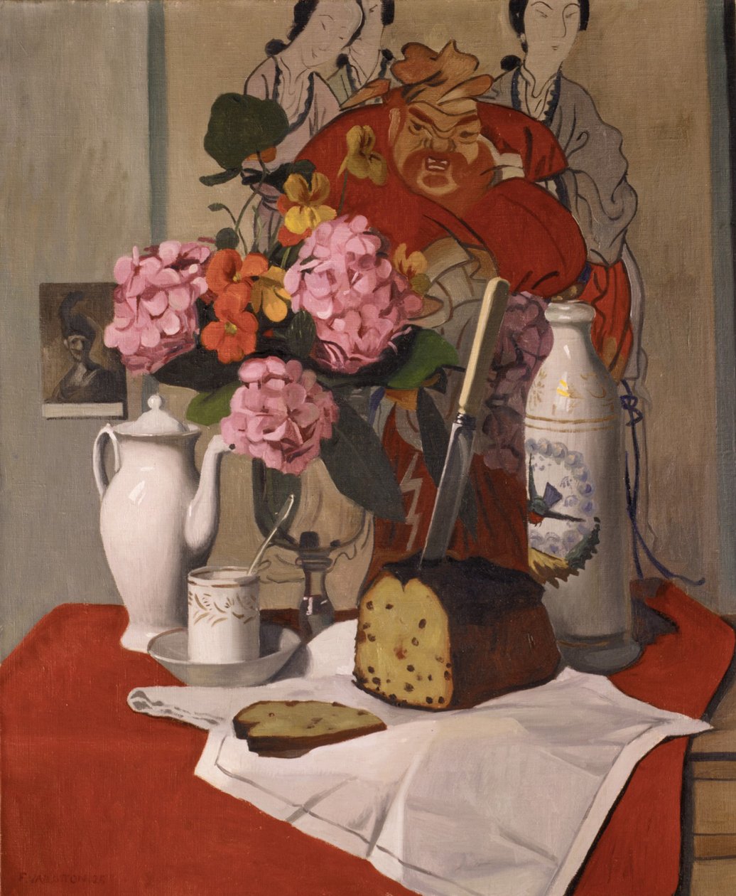 Stilleben med blomster, 1925 av Felix Edouard Vallotton