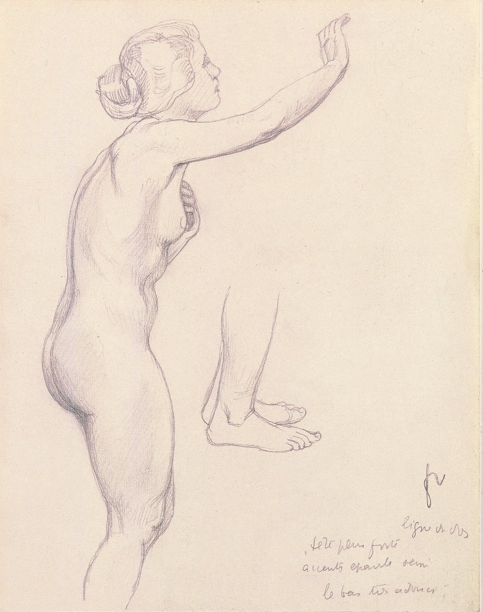 Studie for Perseus og Andromeda, 1918 av Felix Edouard Vallotton