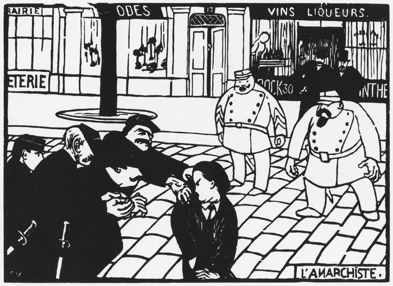 Anarkisten, 1892 av Felix Edouard Vallotton