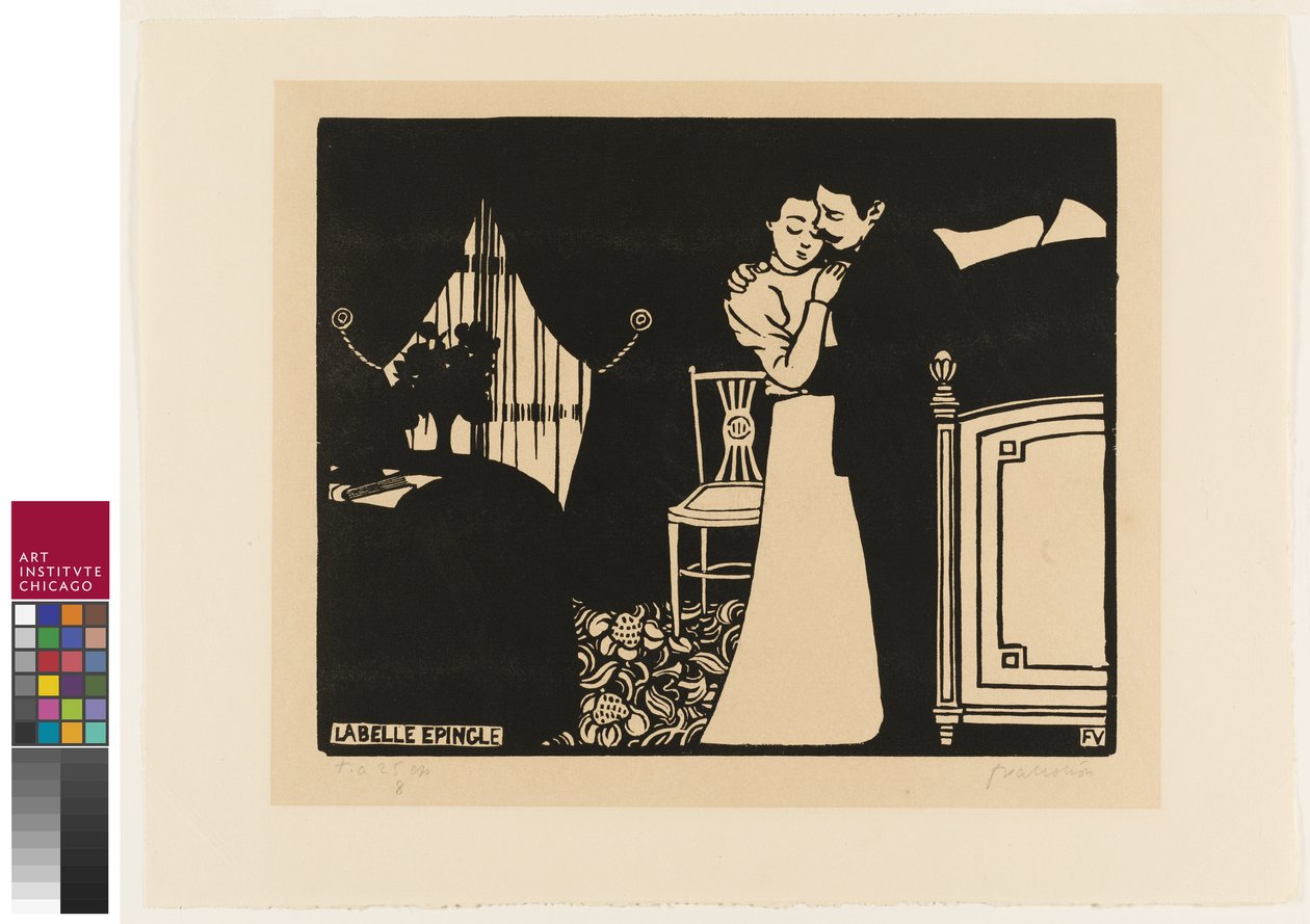 The Fine Pin, plate tre fra "Intimacies", 1898 av Felix Edouard Vallotton