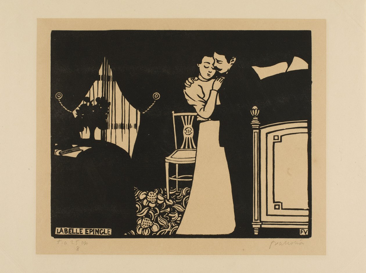 The Fine Pin, plate tre fra Intimacies, 1898 av Felix Edouard Vallotton
