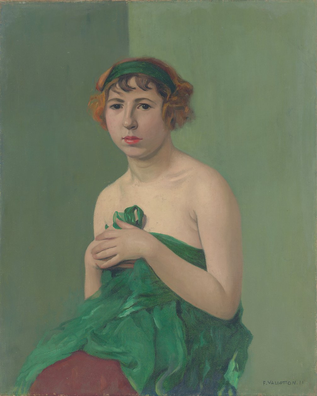 The Green Ribbon, 1911 av Felix Edouard Vallotton