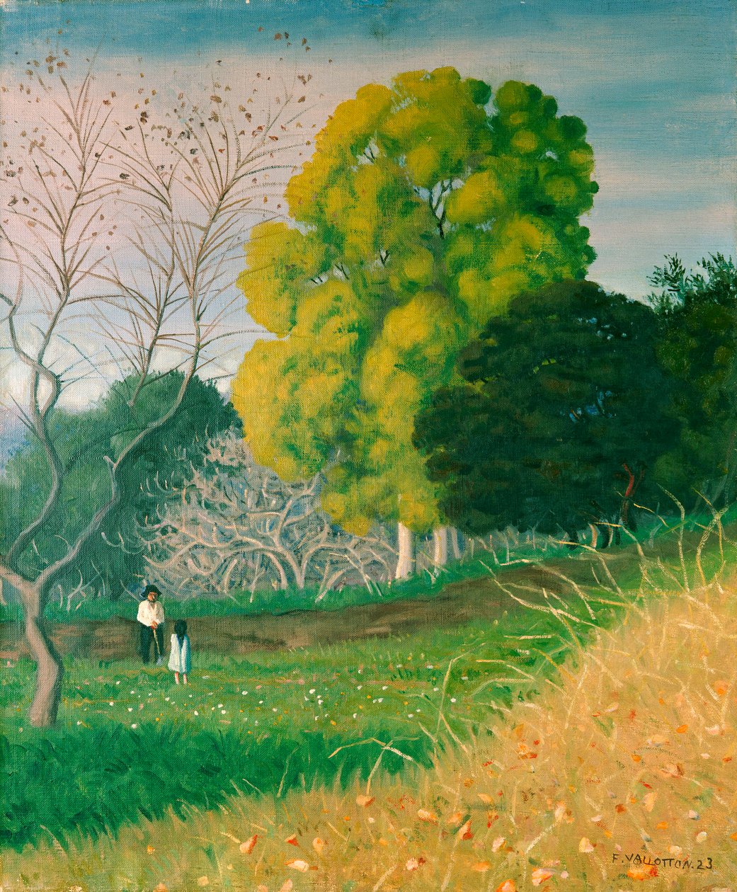 Det grønne treet, Cagnes, 1924 av Felix Edouard Vallotton