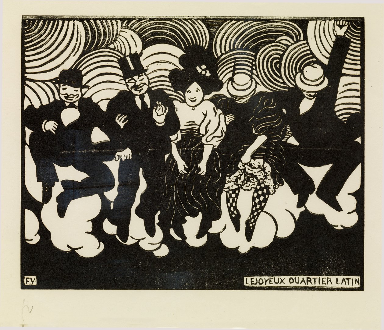 Det glade Latinerkvarteret av Felix Edouard Vallotton