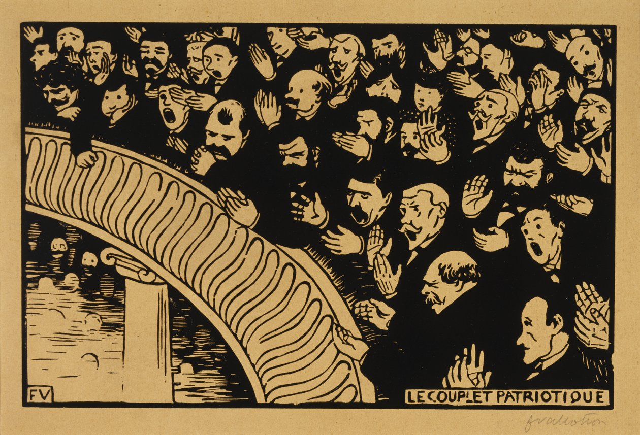 Den patriotiske Ditty av Felix Edouard Vallotton