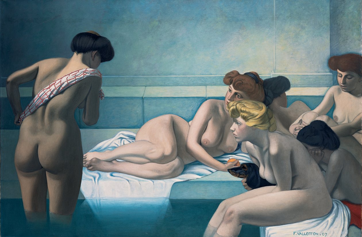 Det tyrkiske badet av Felix Edouard Vallotton