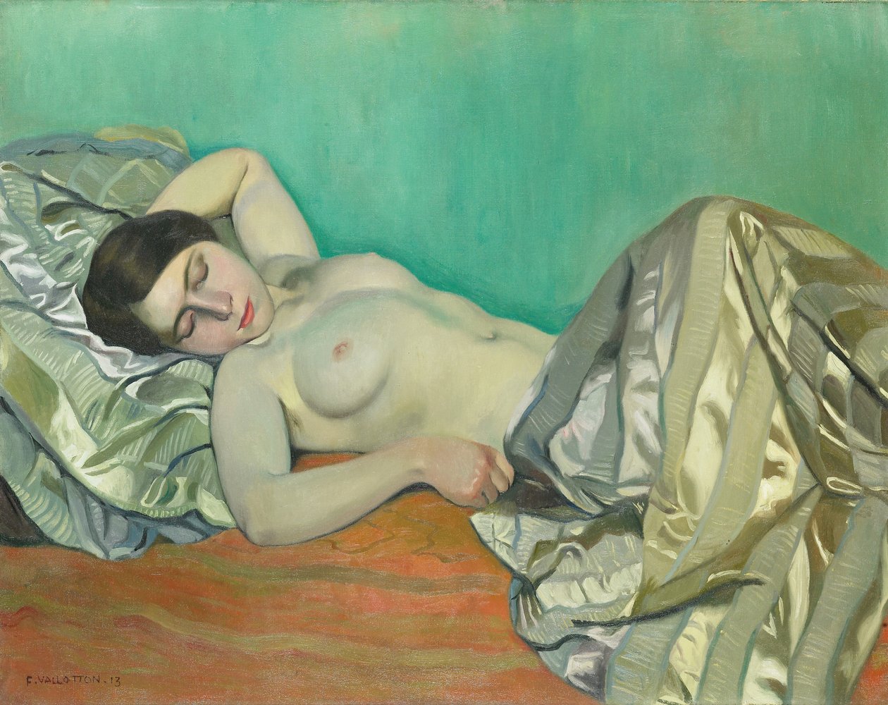 Torse av en liggende kvinne, 1913 av Felix Edouard Vallotton