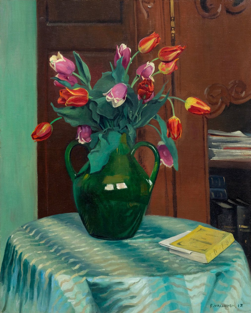 Rosa og røde tulipaner Rosa og røde tulipaner, 1912. av Felix Edouard Vallotton