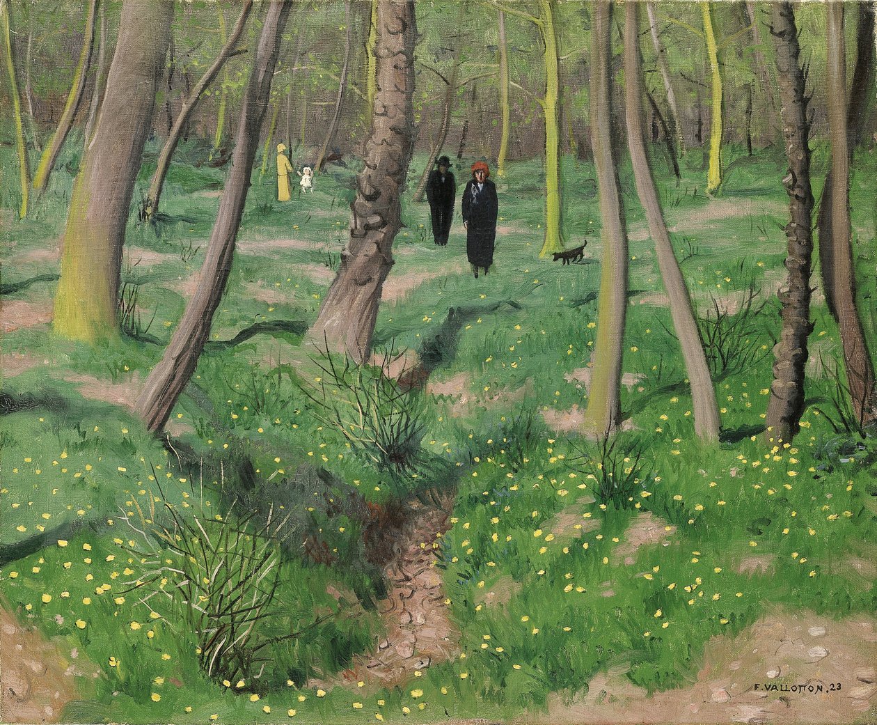Undervekst om våren, 1923 av Felix Edouard Vallotton