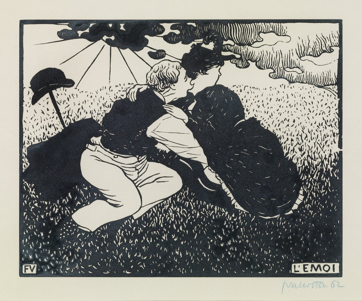 Emoi, 1894 av Felix Edouard Vallotton