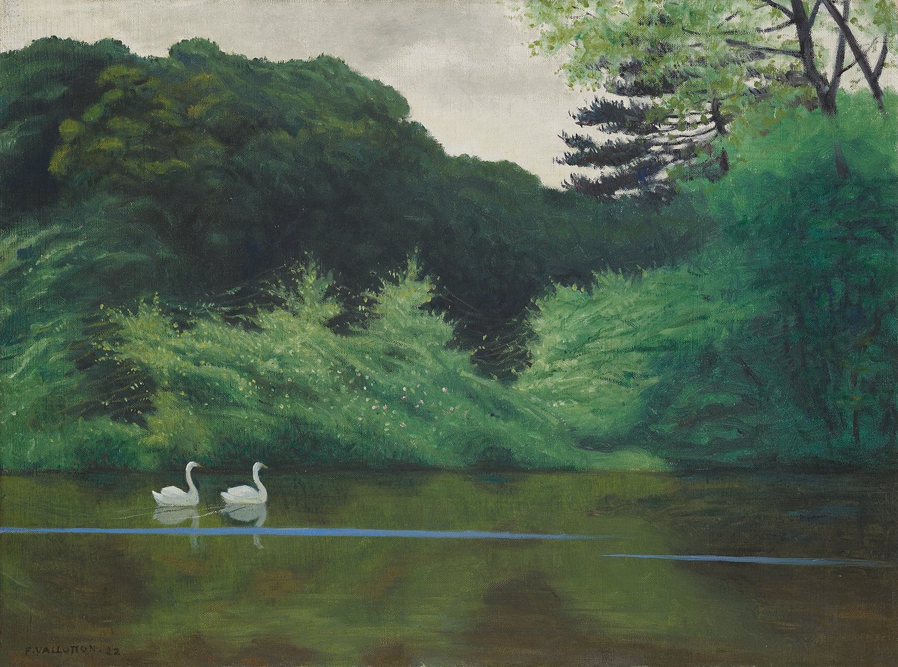 Øy i Lac Saint-James, 1922 av Felix Edouard Vallotton