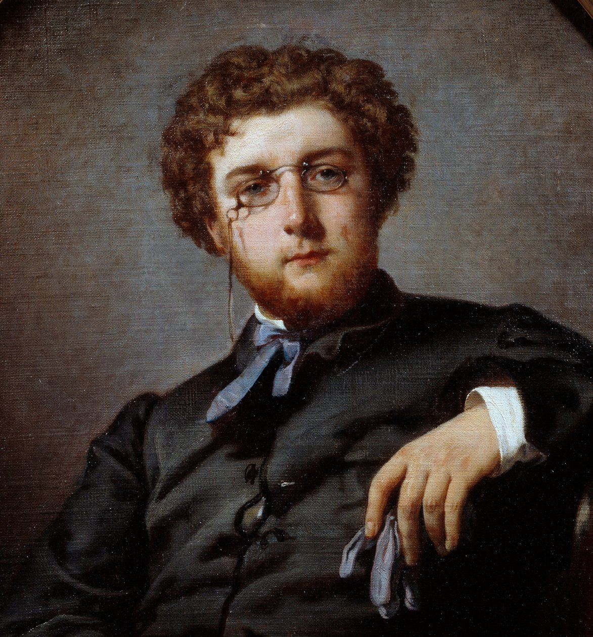 Portrett av George Bizet (1838-1875), fransk komponist. Detalj av maleriet av Felix Henri Giacomotti (1828-1909). Paris, Musee Carnavalet. av Felix Henri Giacomotti