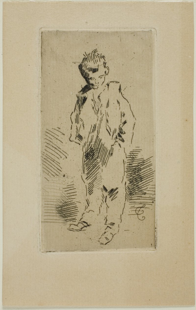 En Young Street Urchin av Felix Hilaire Buhot