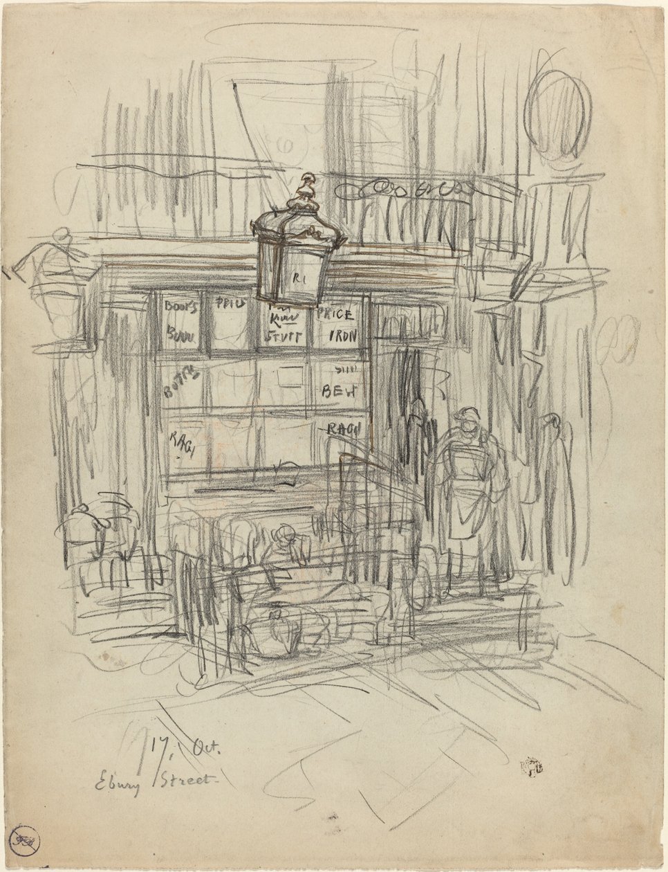 Ebury Street av Felix Hilaire Buhot