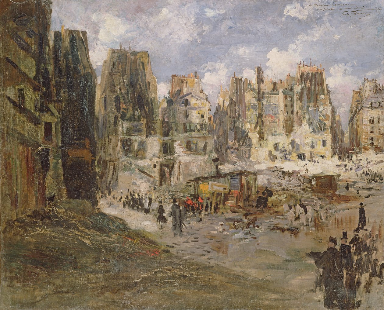 Butte aux Moulins av Felix Hilaire Buhot