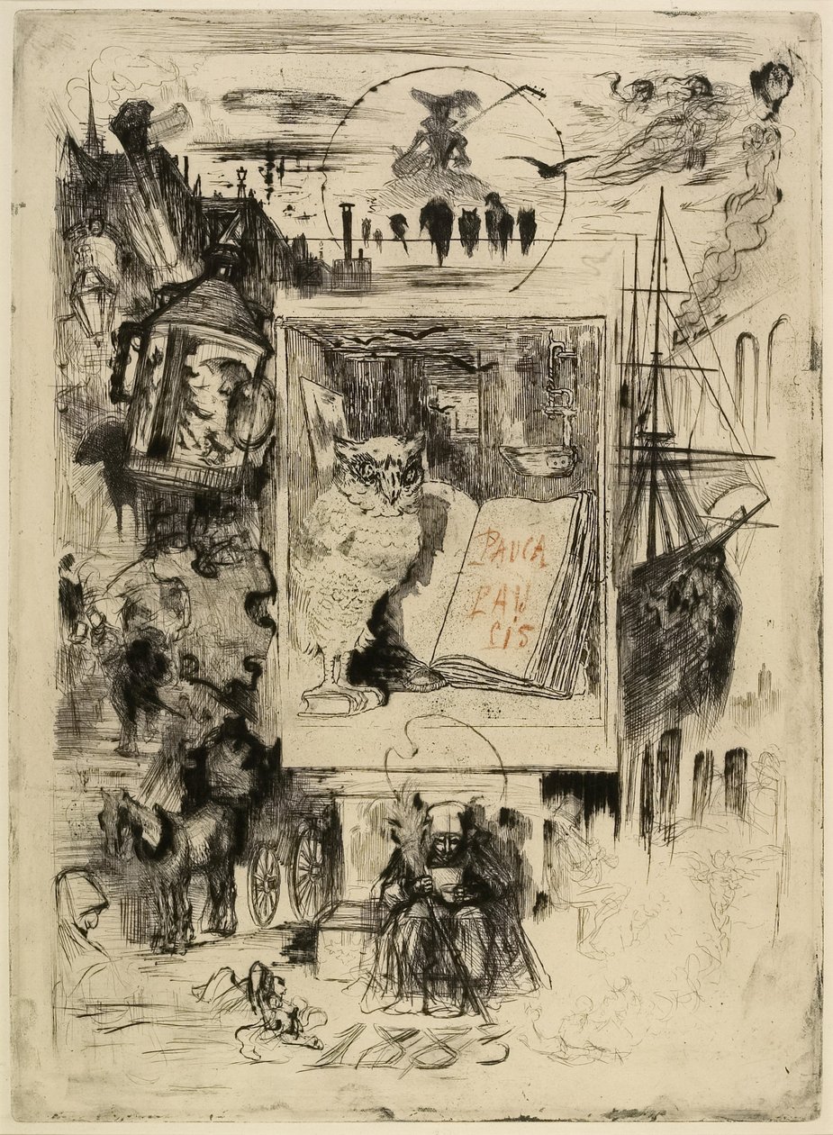Uglen, 1883 av Felix Hilaire Buhot