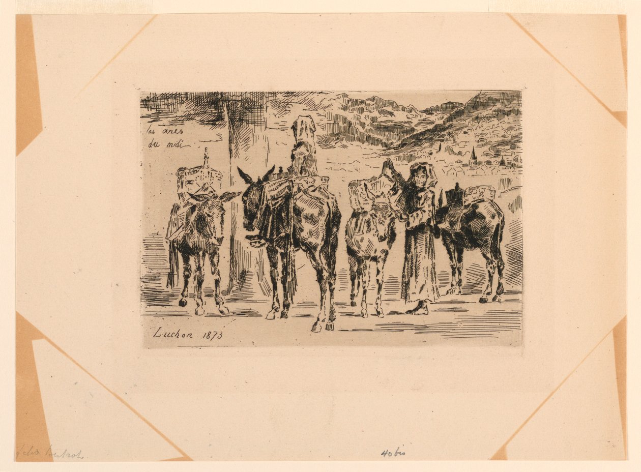 Sørens esler av Felix Hilaire Buhot