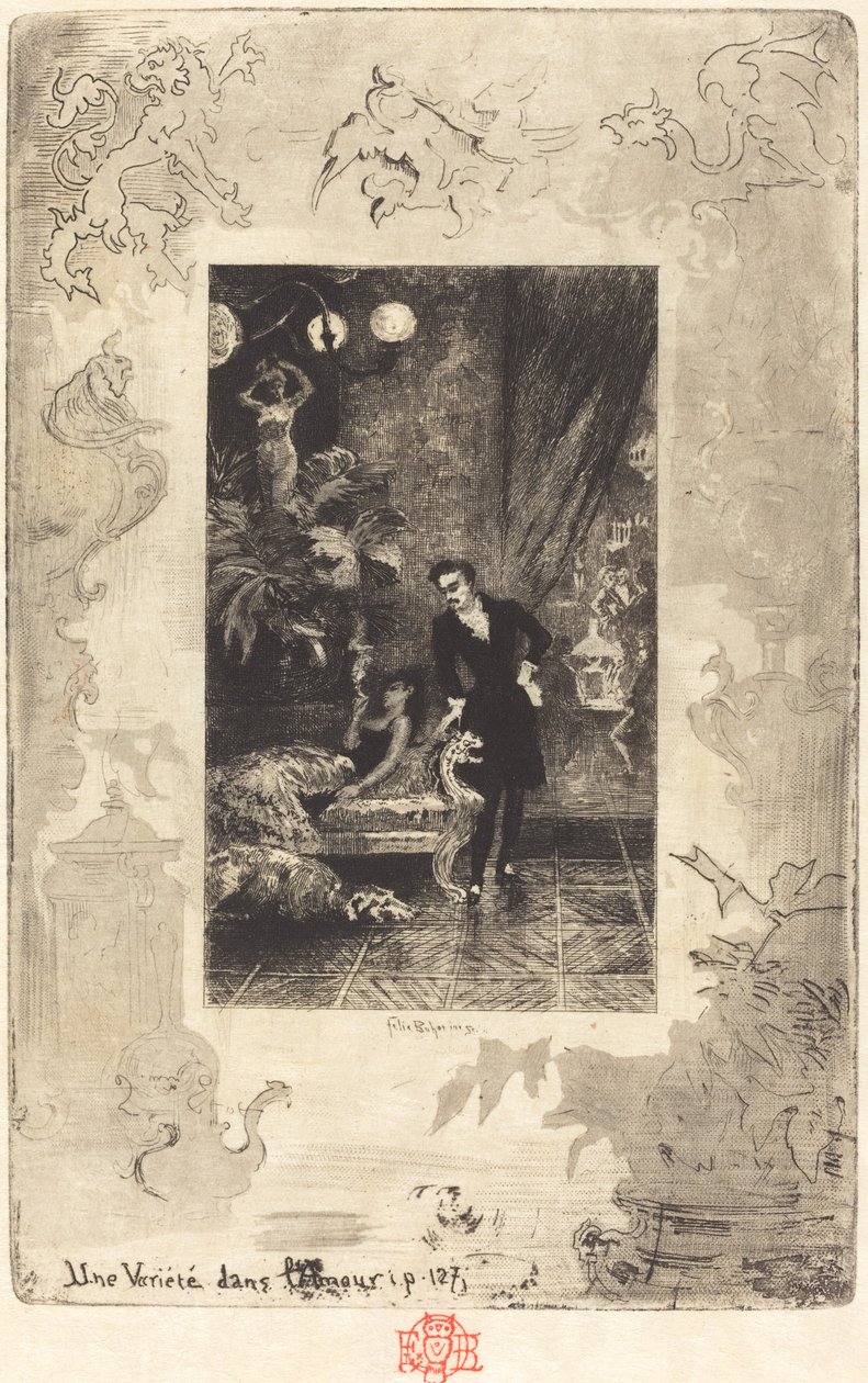 A Variety in Love A Change of Heart, 18791880. av Felix Hilaire Buhot