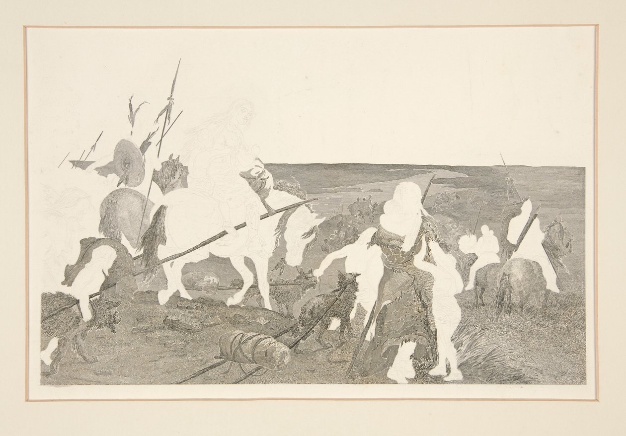 (Crossing the Plain) av Felix O. C. Darley