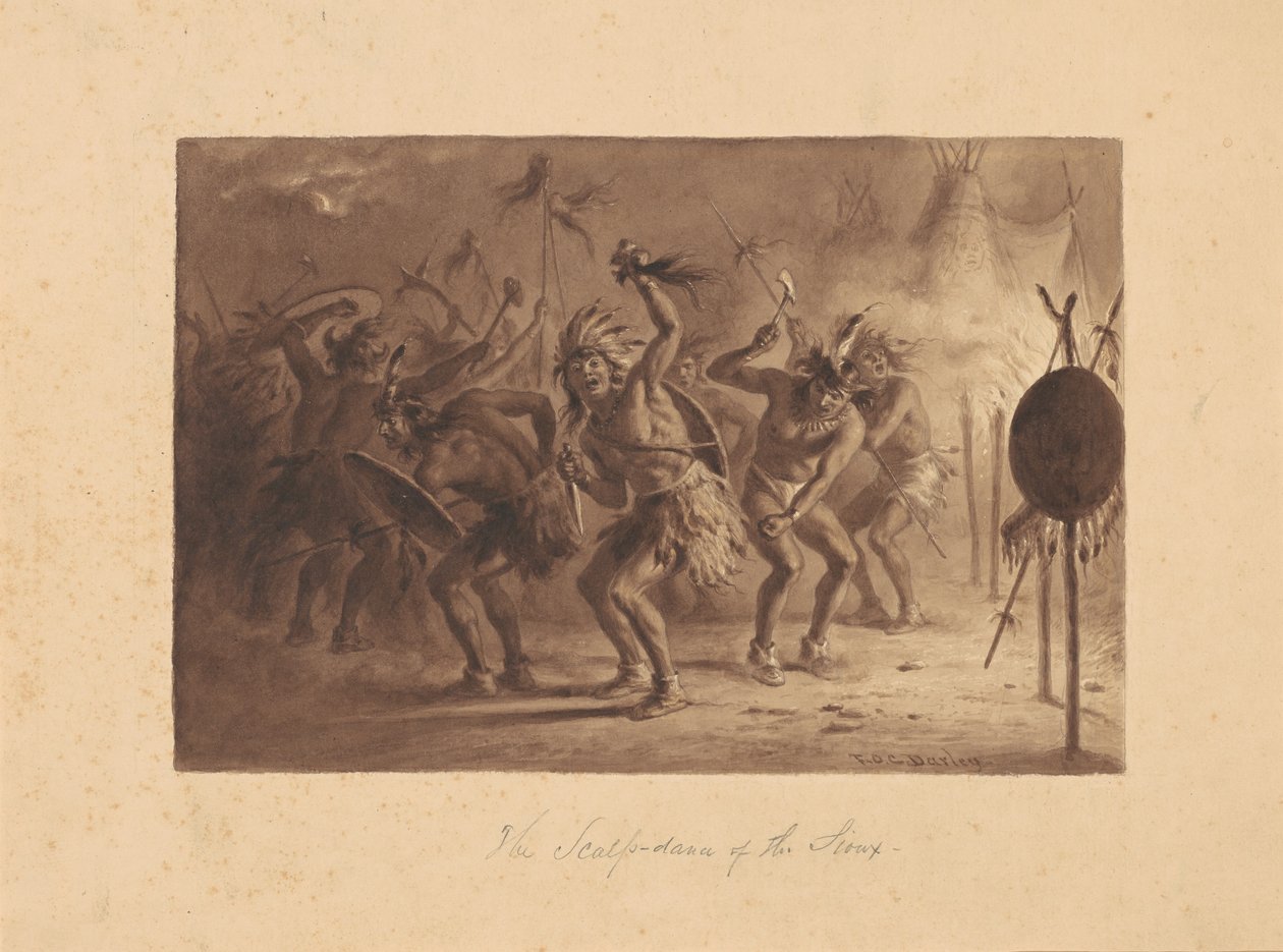 Siouxernes hodebunnsdans av Felix Octavius Carr Darley
