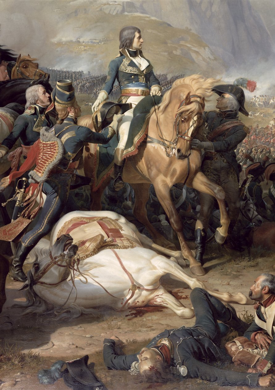 Slaget ved Rivoli, 1844 (detalj av 28341) av Felix Philippoteaux
