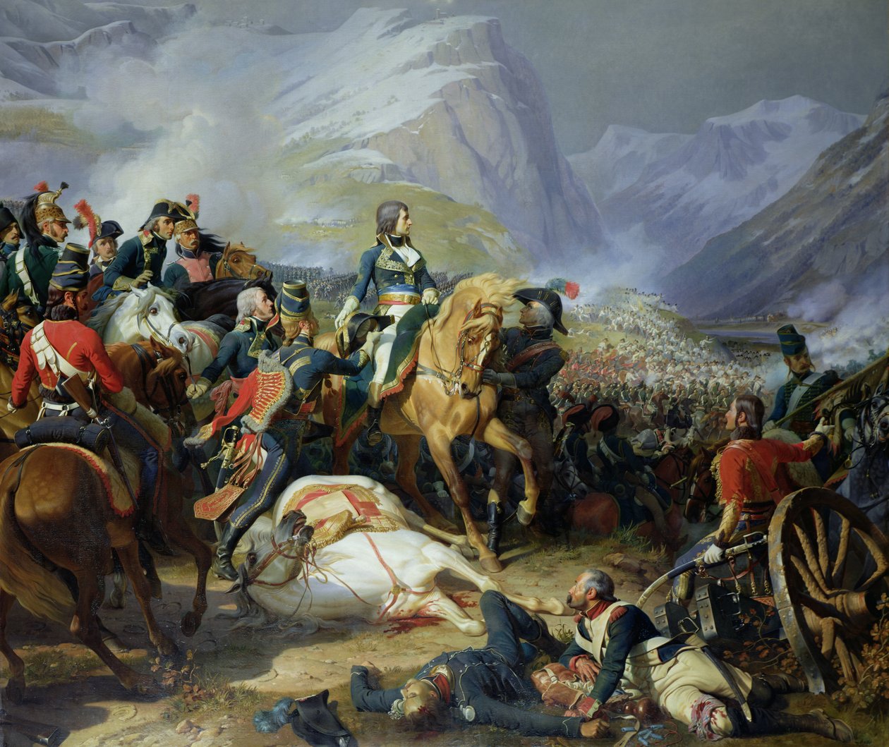 Slaget ved Rivoli, 1844 (se også 176686) av Felix Philippoteaux
