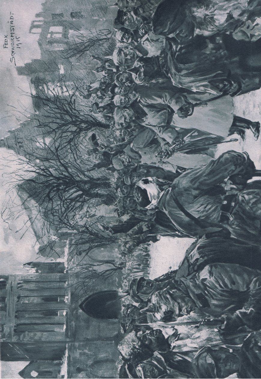 The Emperor in Luck (14. februar 1915), illustrasjon fra Hindenburg utgitt av Daterlandischer Derlag CU Weller Berlin av Felix Schwormstadt